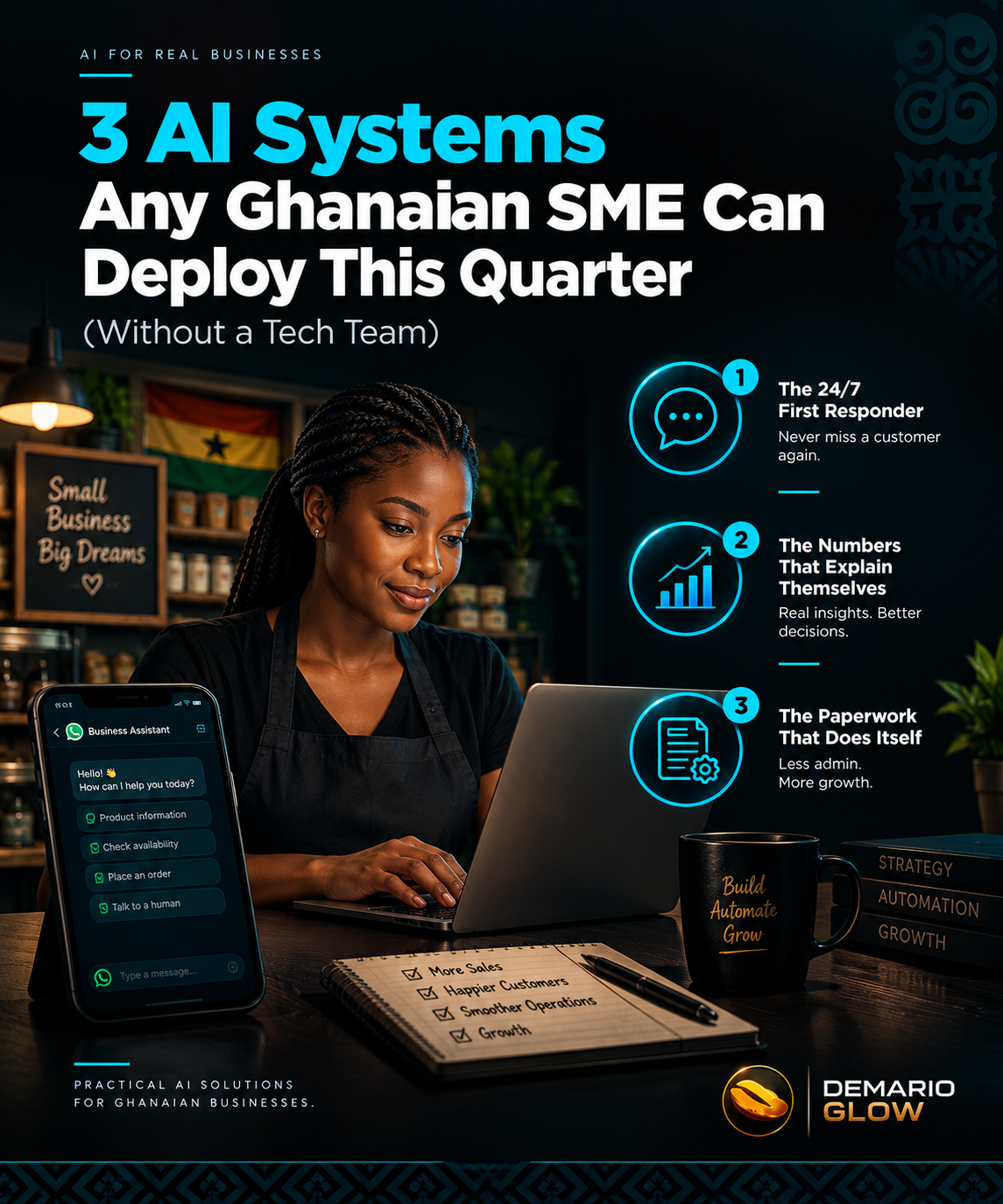 3 AI Systems Any Ghanaian SME Can Deploy This Quarter (Without a Tech Team)